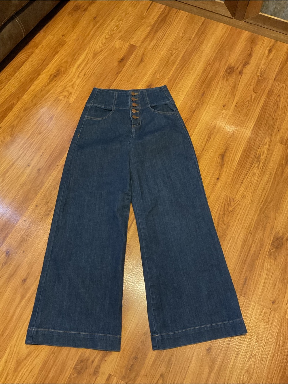 Women’s Dark Hunter Green Flare Bell Bottoms Shyanne Size 33 Regular